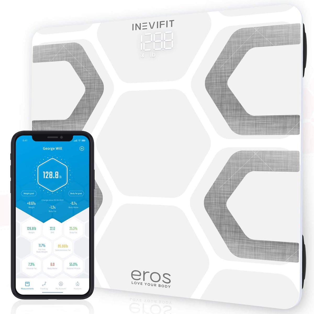 White Bluetooth Body Fat Scale Pack of 2 J617