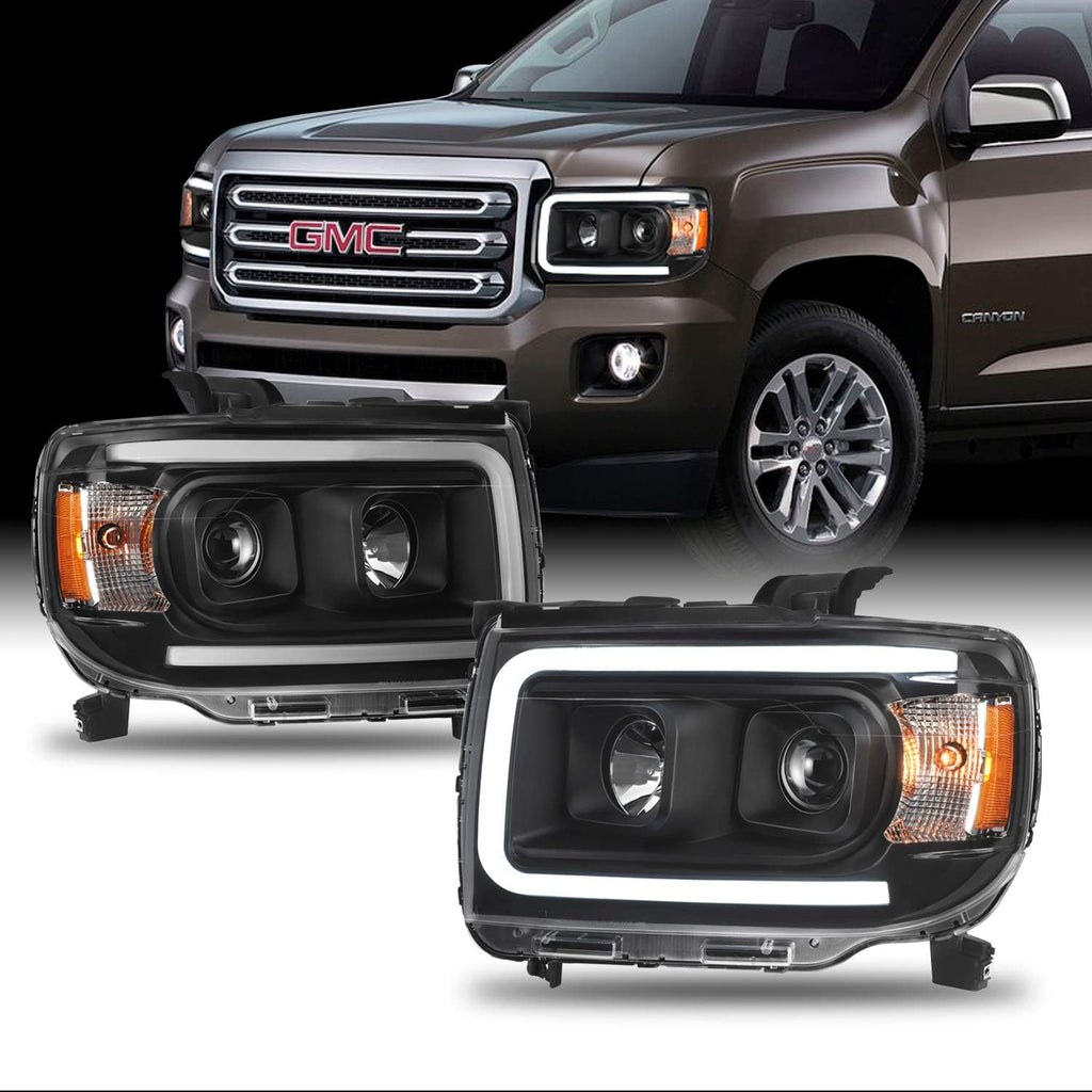Chrome Housing LED Projector Headlights for GMC Canyon D41237