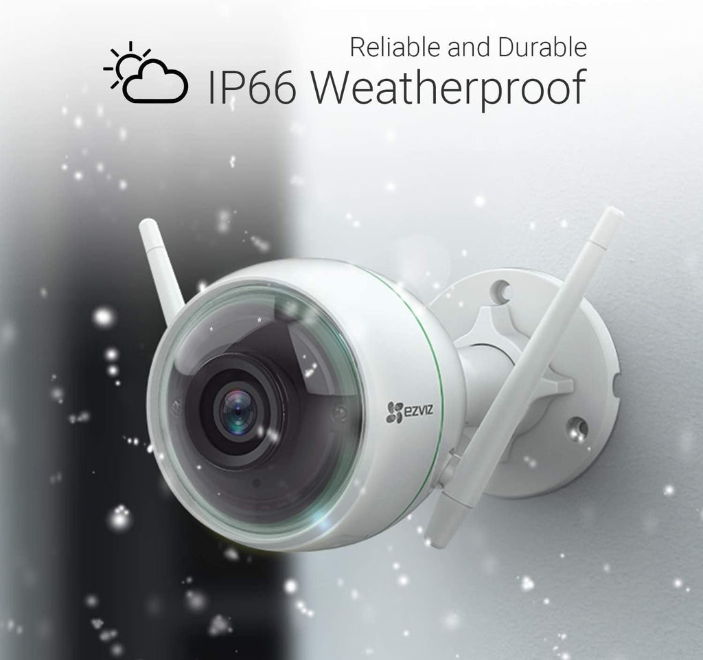 1080P WiFi Outdoor Security Camera with Night Vision, 2 Pack E1080