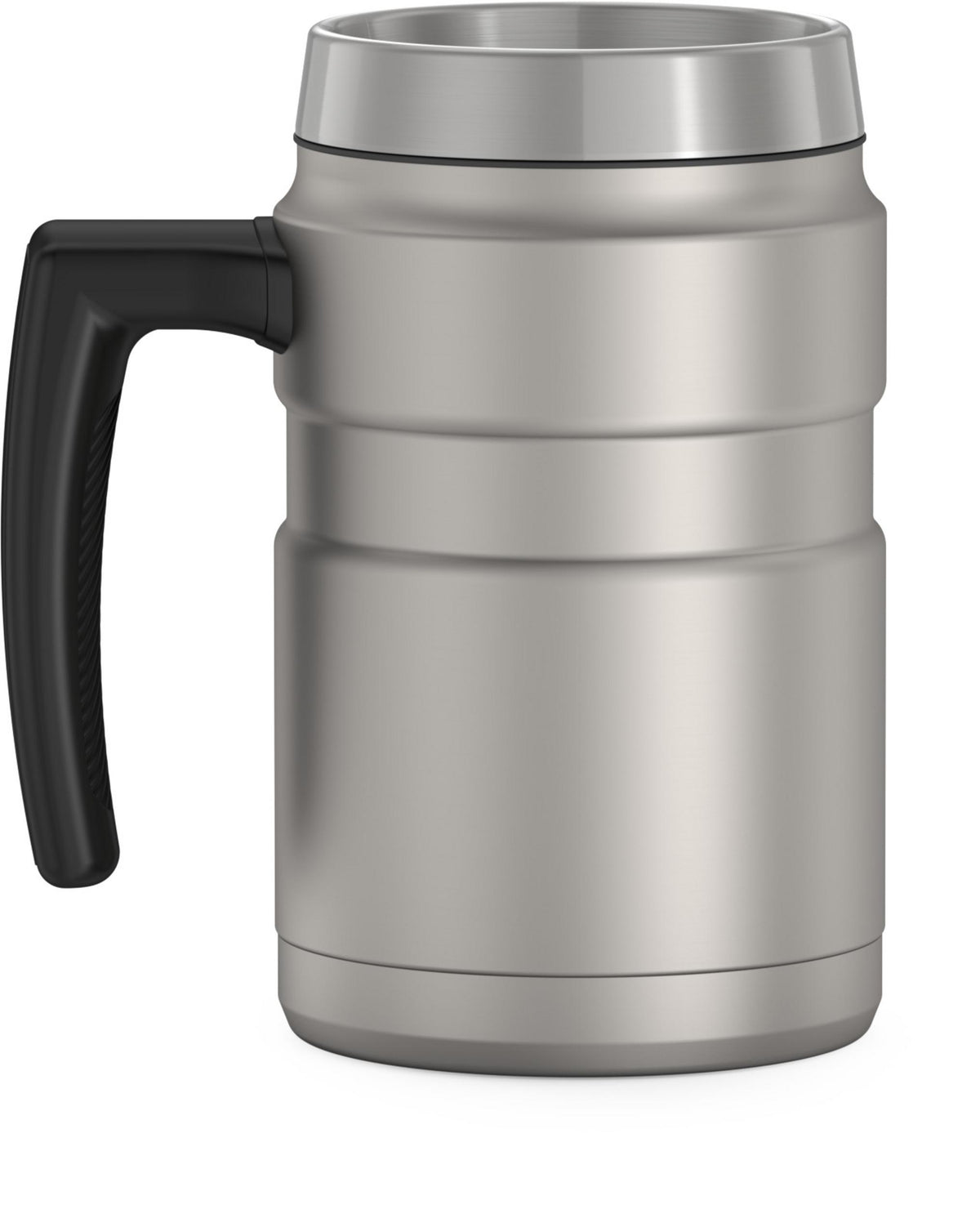 16 Oz Vacuum Insulated Desk Mug, Matte Stainless Steel Z7421