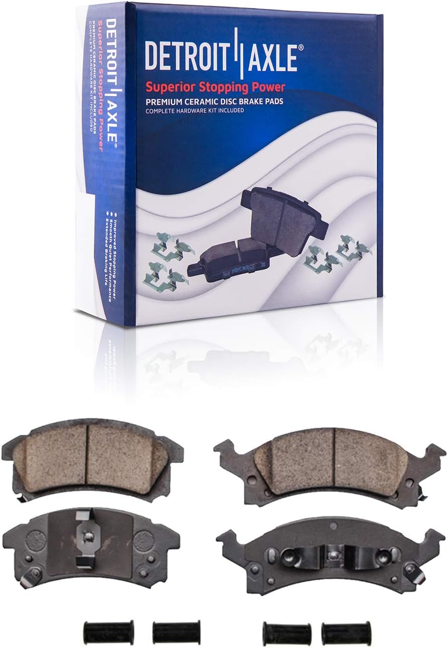Drilled & Slotted Front Brake Kit Rotors & Pads with Clips Hardware Kit L5478