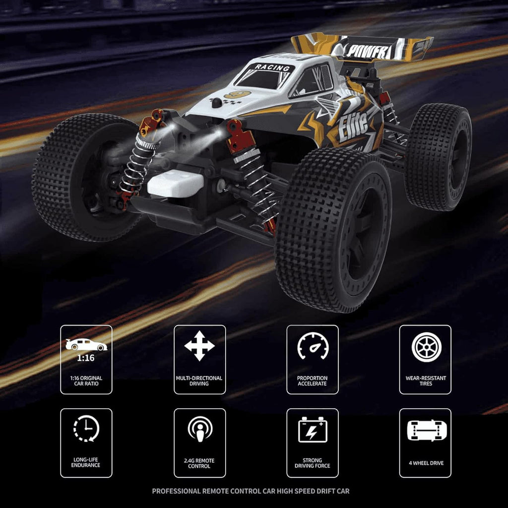 Yellow 1:16 Scale 4WD RC Truck W518