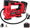 Tire Inflator Portable Air Compressor, 20V Cordless Car Tire Pump with Rechargeable Li-ion Battery, Digital Pressure Gauge T1190