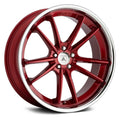 20x10.5 5x114.30 Candy Red w/ Chrome Lip (38 mm) G792