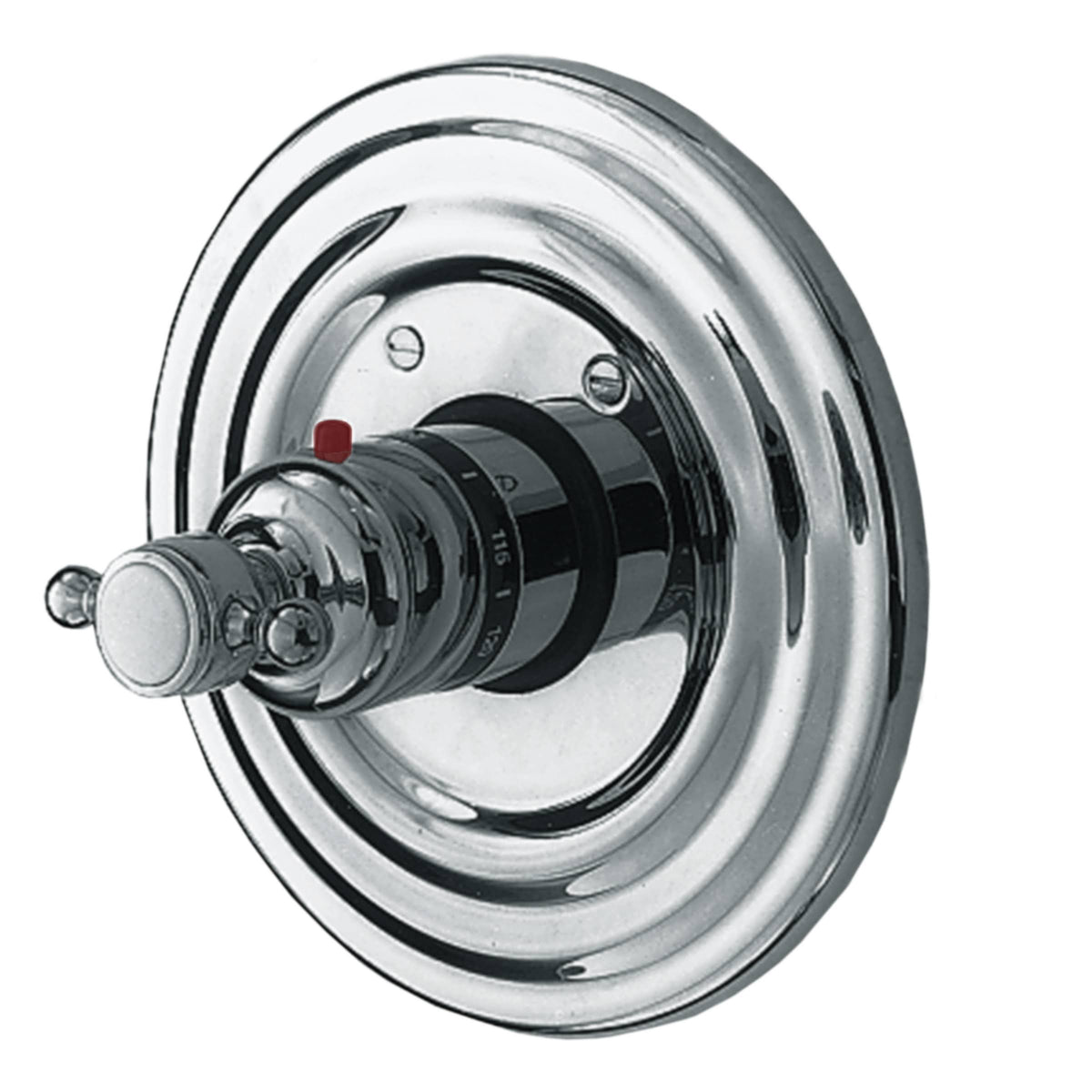 3/4x22 Round Thermostatic Trim Plate with Handle A429292