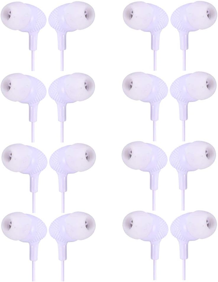 100 Pack White Bulk Earphones K975