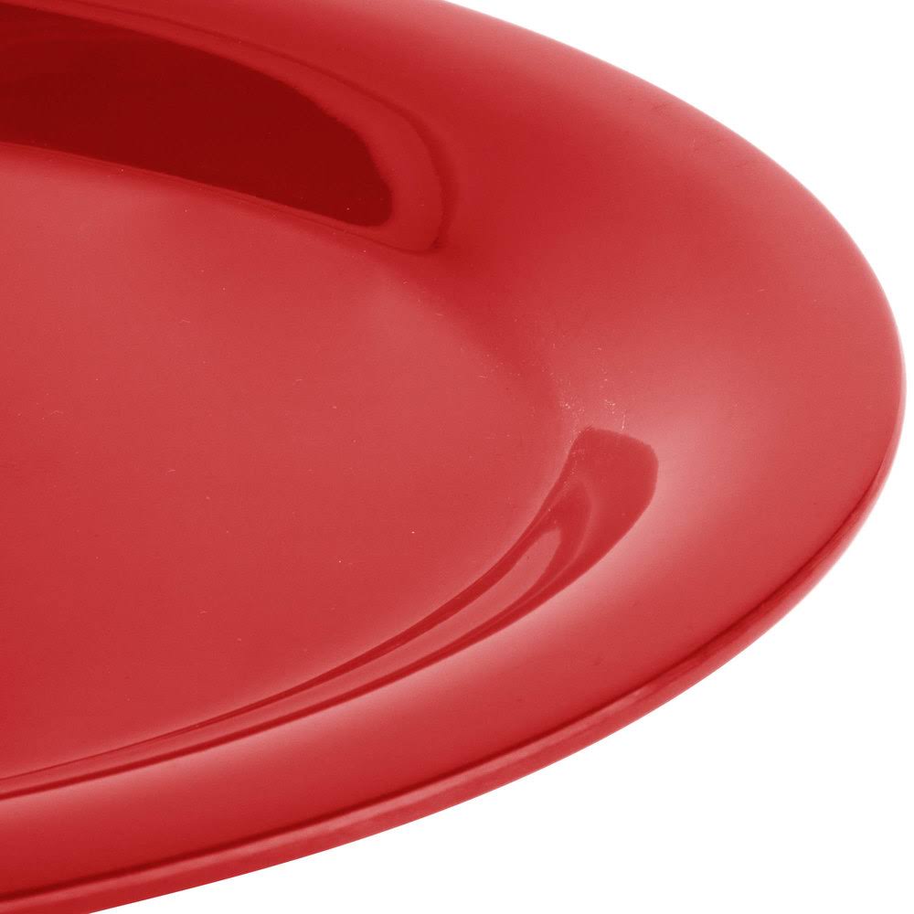 Red Melamine Oval Platter Tray U5572