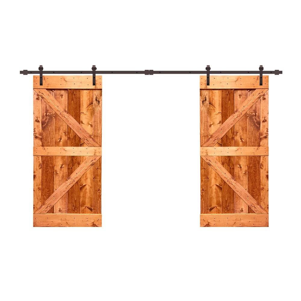 84 x 84 Colonial Maple Barn Door with Hardware Kit R937028