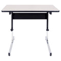 36x22 Canvas Adjustable All Purpose Table Black/Gray E654