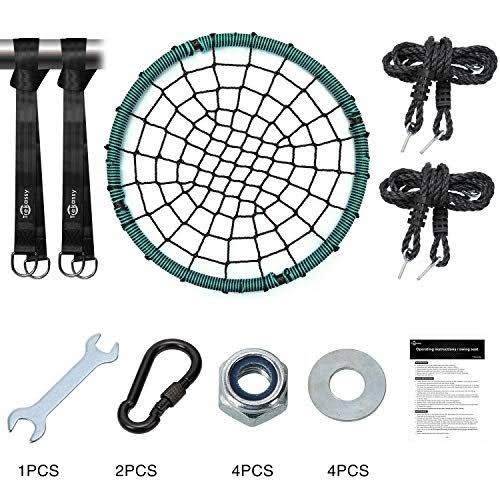 Spider Web Swing 40 inch with Steel Frame and 2 Hanging Straps E649
