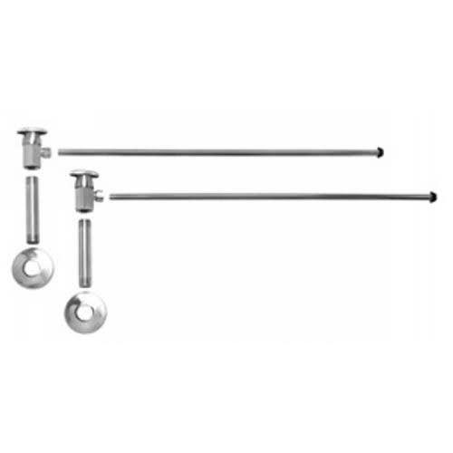 Oval Handle Lav Angle Supply Kit - Polished Chrome L1409