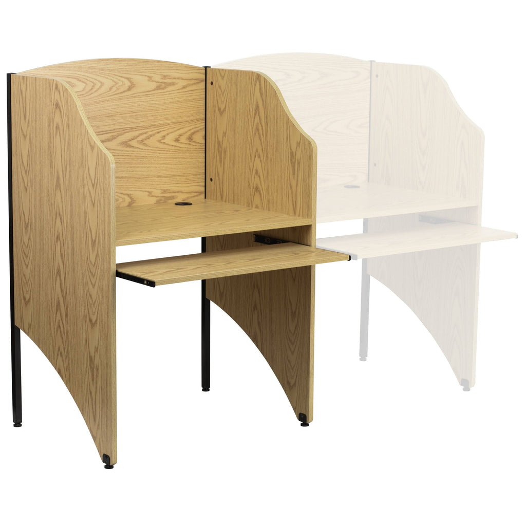 Oak Study Carrel V56591