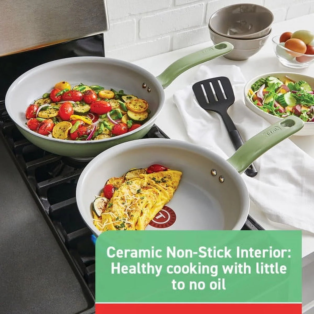 2-Piece Ceramic Fry Pan Set G251449