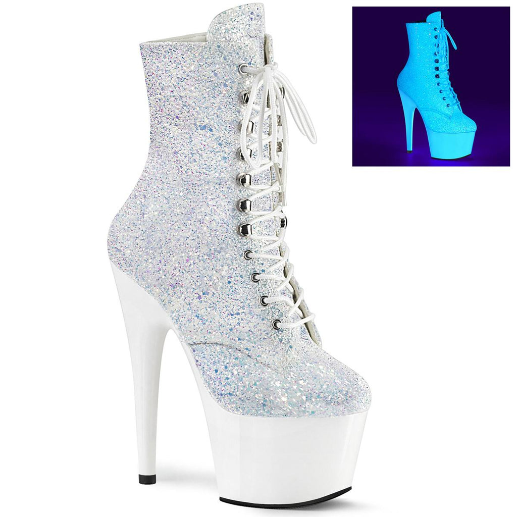 Black 7x22 Heel Platform Ankle Boot A9811