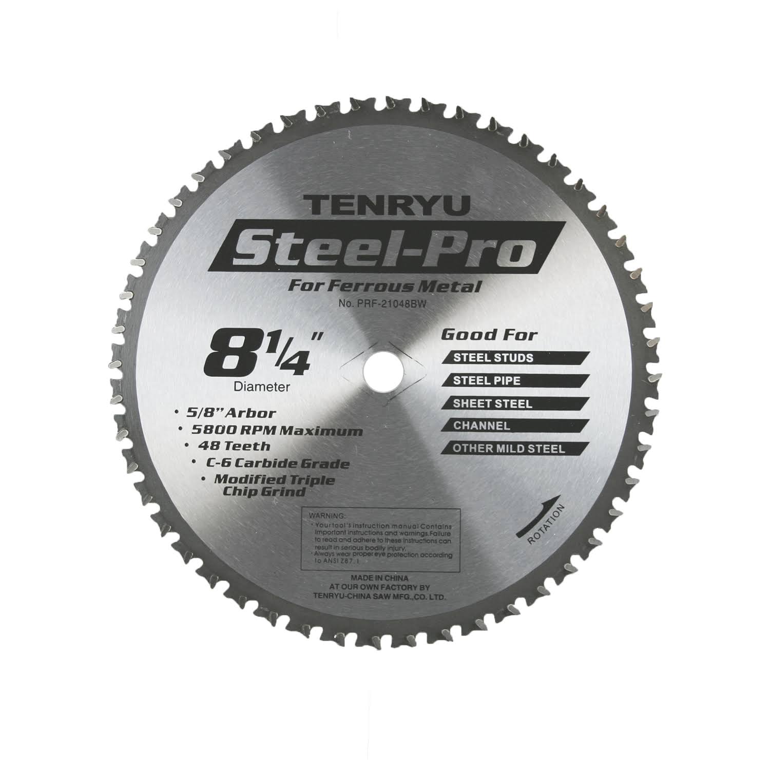 8-1/4x22 Ferrous Metal Circular Saw Blade 48T J267850