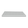 Grey Rectangular Alcove Shower Base with Left Hand Drain T56739