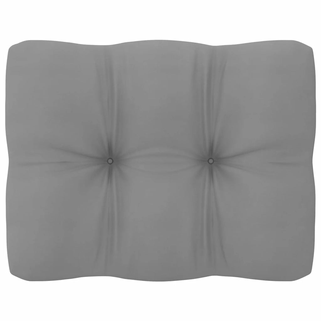 11 Piece Patio Lounge Set with Gray Cushion Pinewood Sectional Outdoor Furniture Set X768294