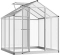 Walk-in Polycarbonate Greenhouse with Roof Vent M60791