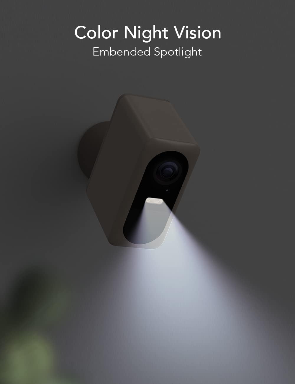 Outdoor Security Camera, 2K Video & HDR, Color Night Vision K720189