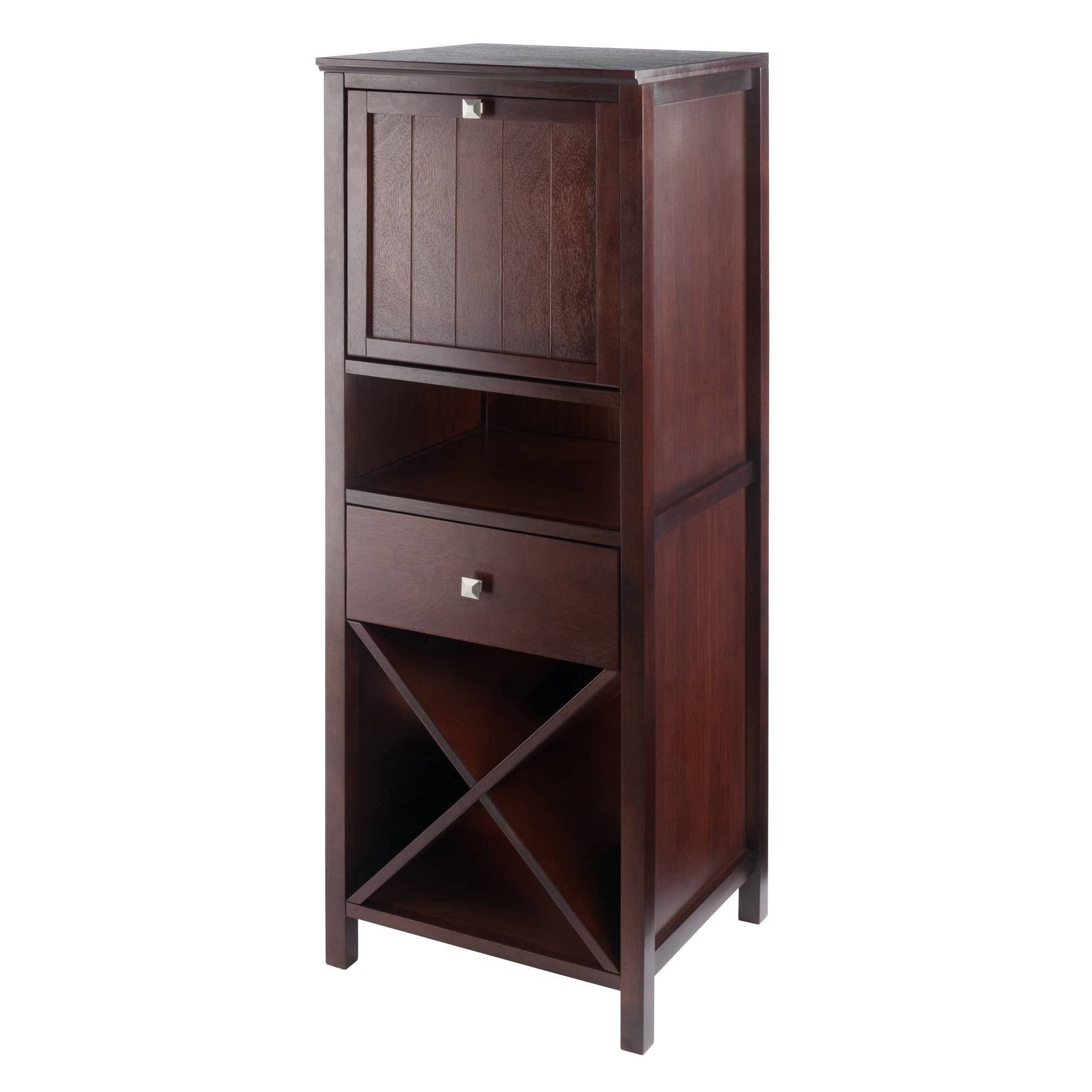 Walnut Brown 4-Section Cabinet A2978