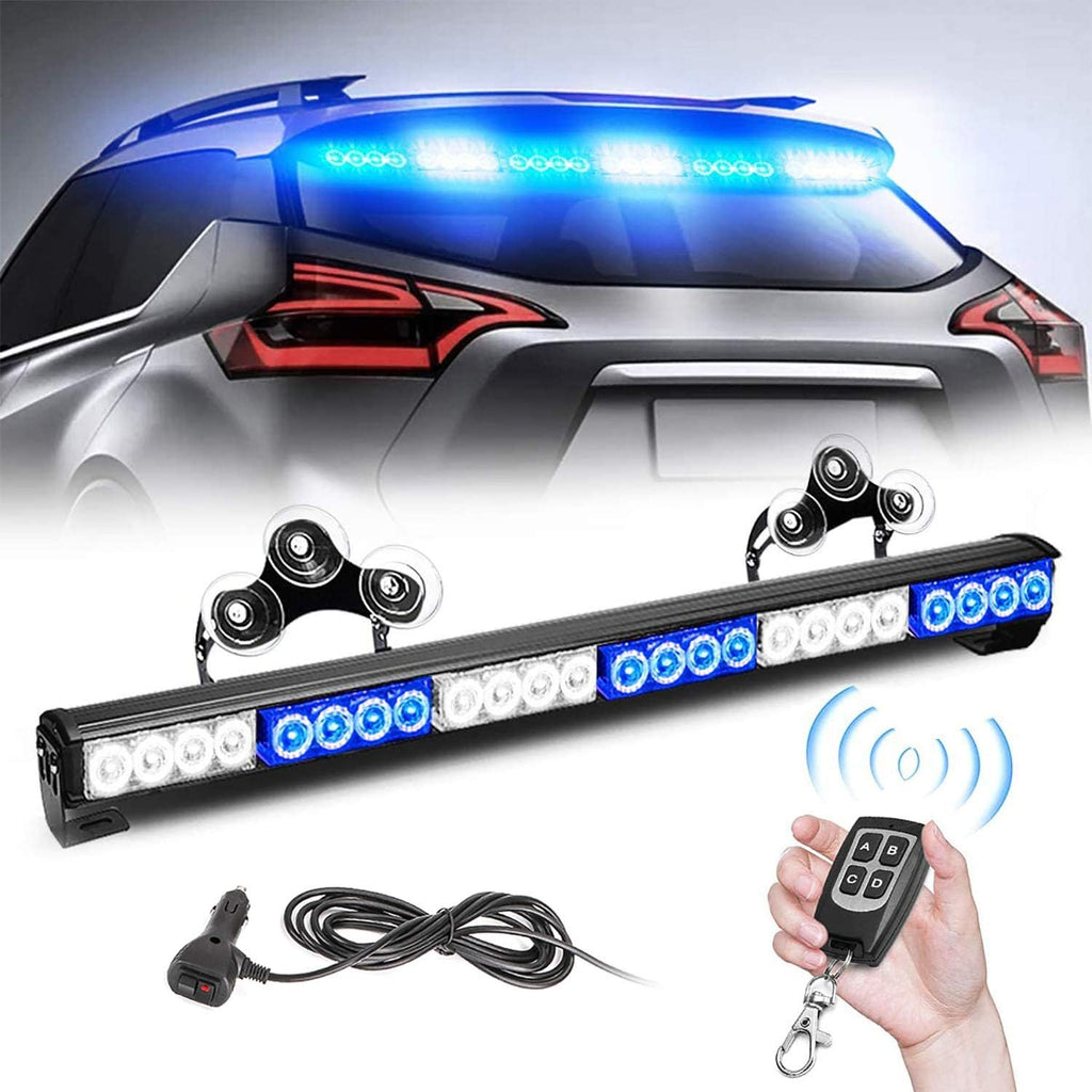 27 Inch 6 Panel Amber and White LED Strobe Light Bar Pack of 2 L262690