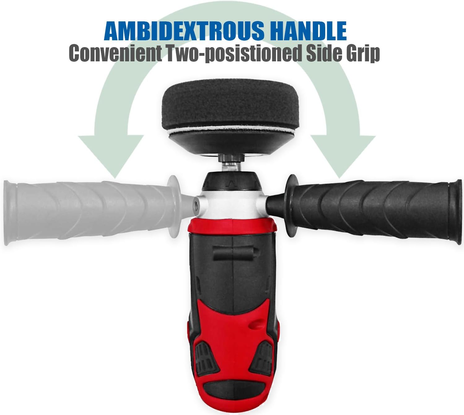 12V Cordless 3" Mini Polisher Tool Set with 2 Li-ion Batteries, Charger, and Accessory Kit S33294