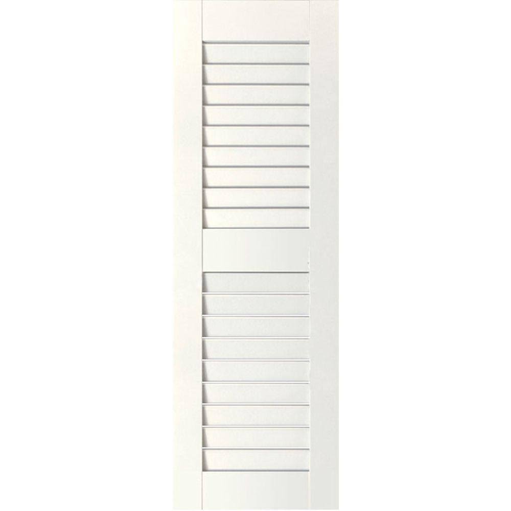 15x22W x 25x22H Primed Open Louvered Shutters M663