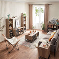 Industrial Bookcase with Drawers V669