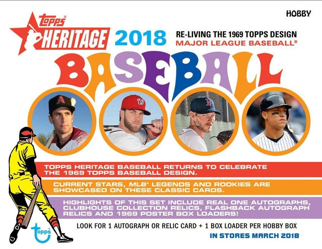 2018 Heritage Baseball Trading Card Hobby Box V232