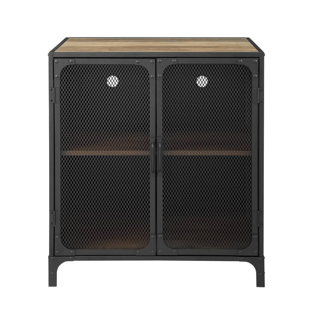 Industrial Accent Cabinet with Mesh E714216