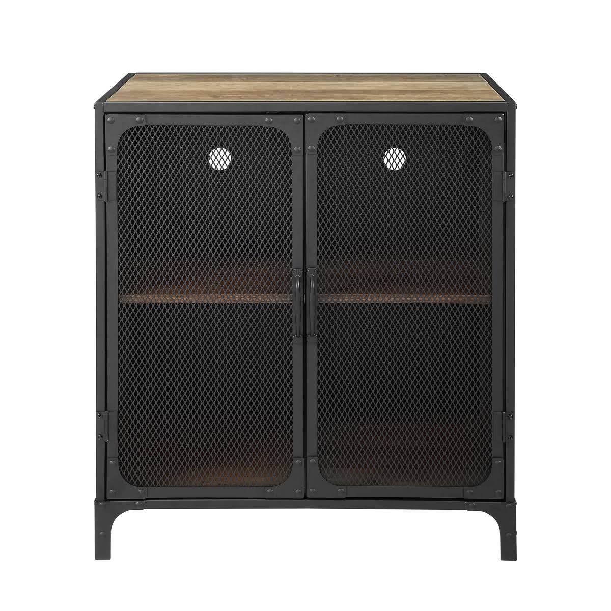 Industrial Accent Cabinet with Mesh E714216