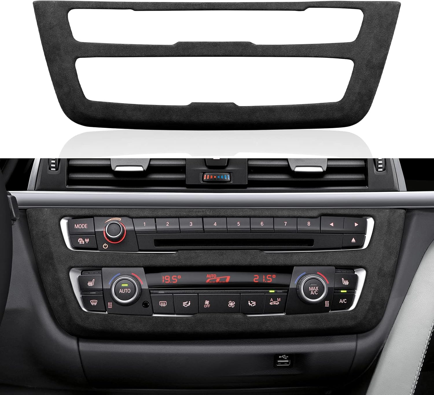 Car Dashboard Panel Frame Cover Trim Sticker Interior Decoration Pack of 2 S304