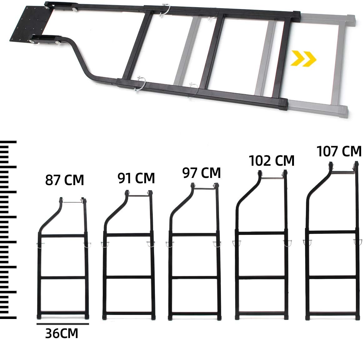 Universal Extension Step Ladder with Stainless Steel Screws Pack of 2 T455