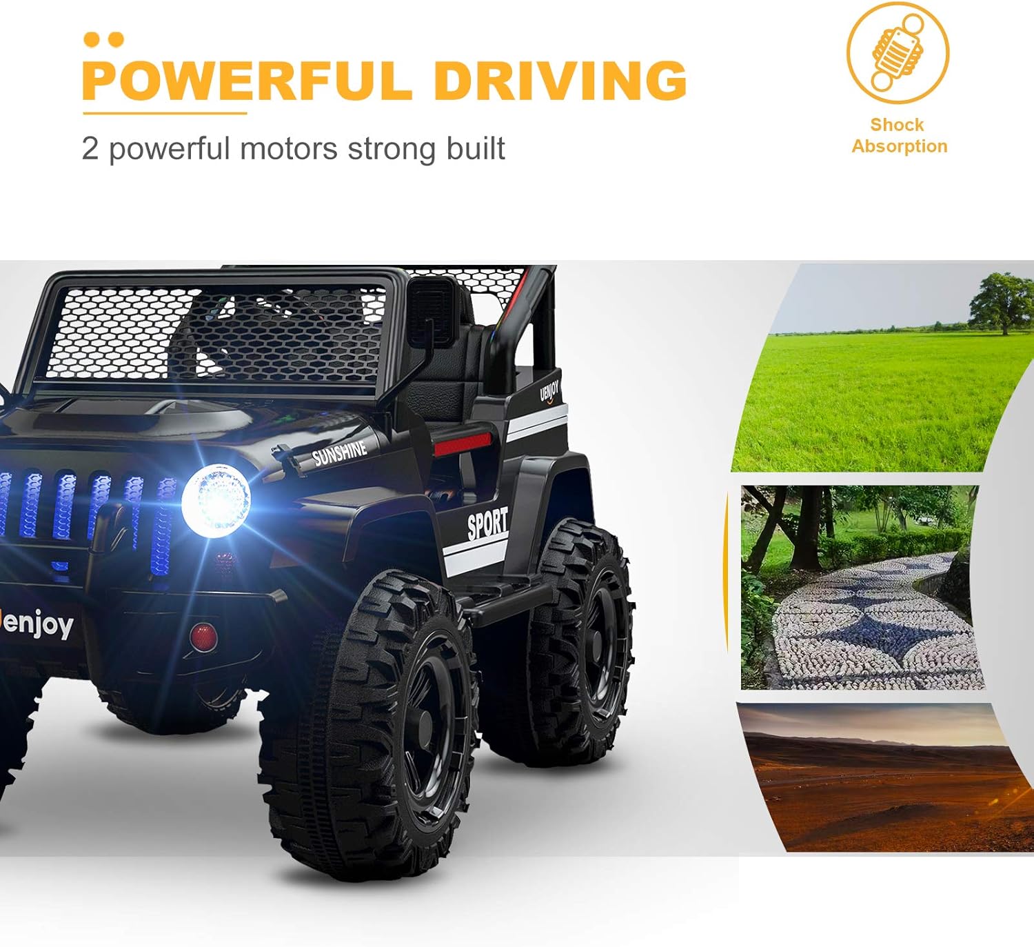 Black 12V Ride on Car with Remote Control Z64457