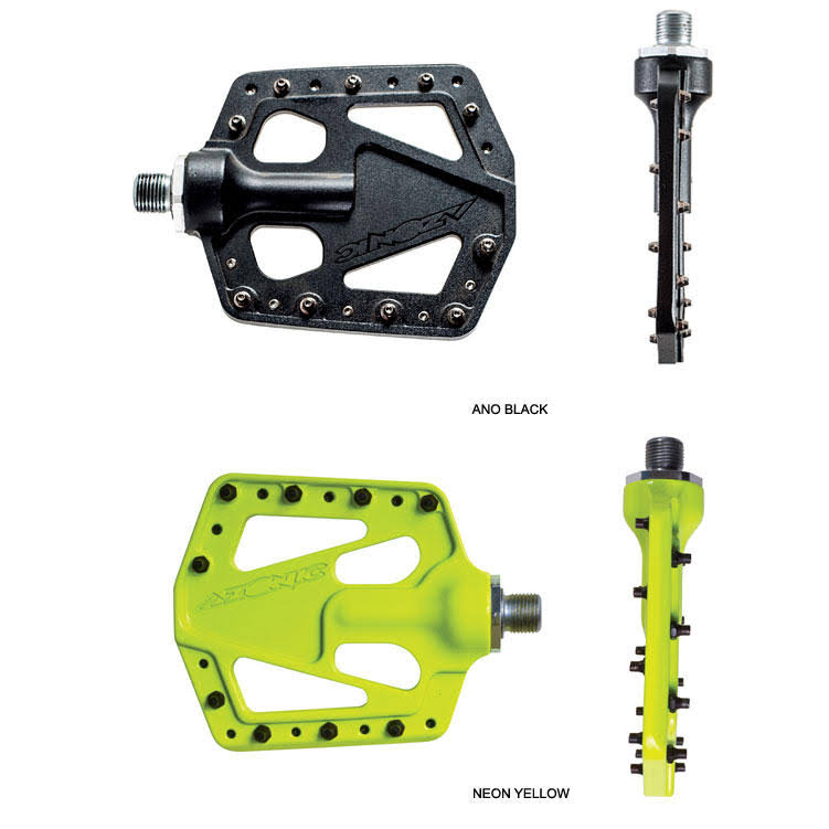 Neon Yellow Flat Iron Pedals E37945