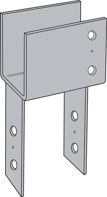 ECC76 6-3/4x22 Beam / 6X Post Connector Q374