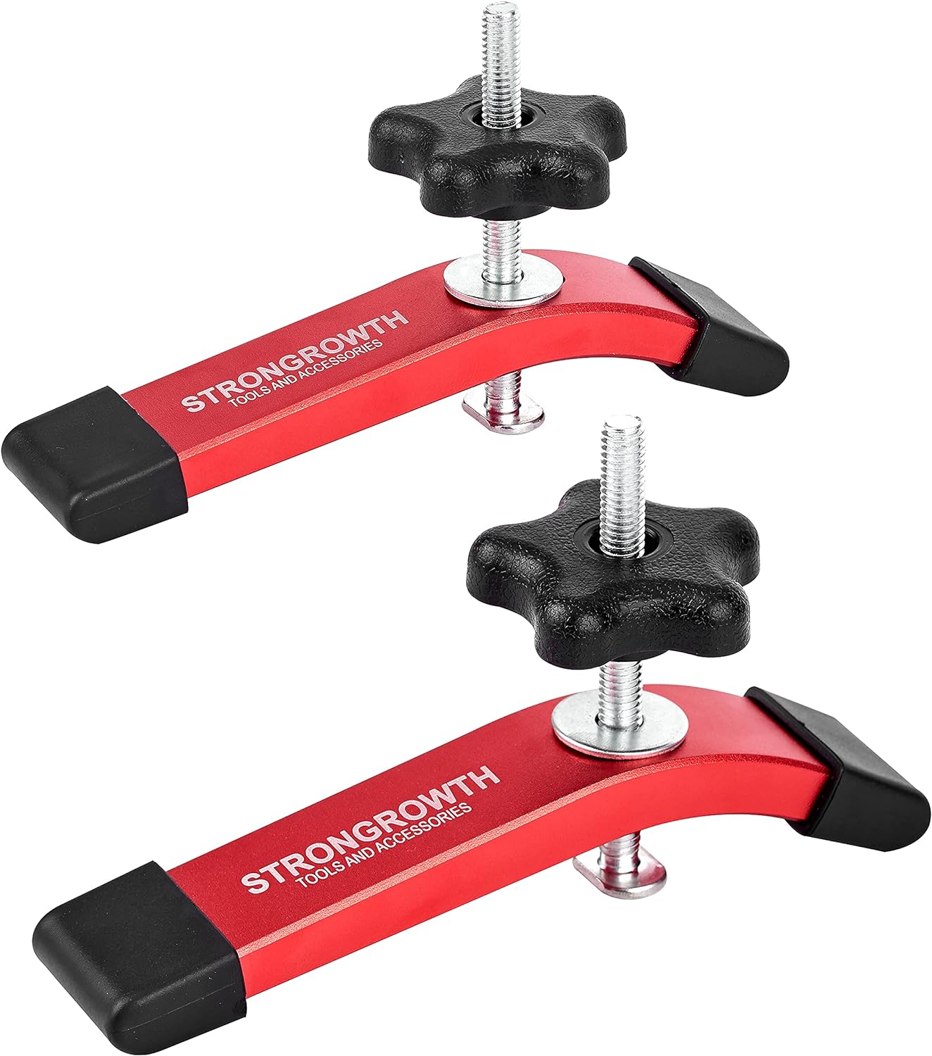 T Track 48" with Wood Screws Double Cut Profile Universal T-Track with Predrilled Mounting Holes Fine Sandblast Anodized Red Color Pack of 2 W8839