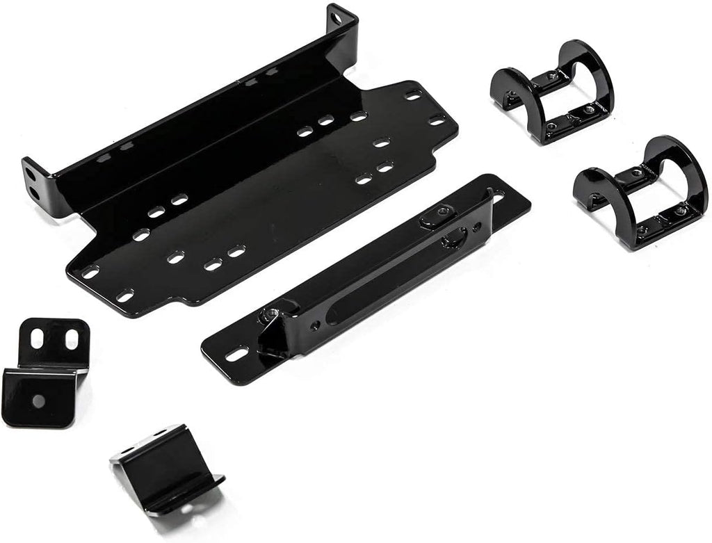 6000 lb Black Ops Winch with Heavy Duty Winch Mounting Plate Complete Kit S7237