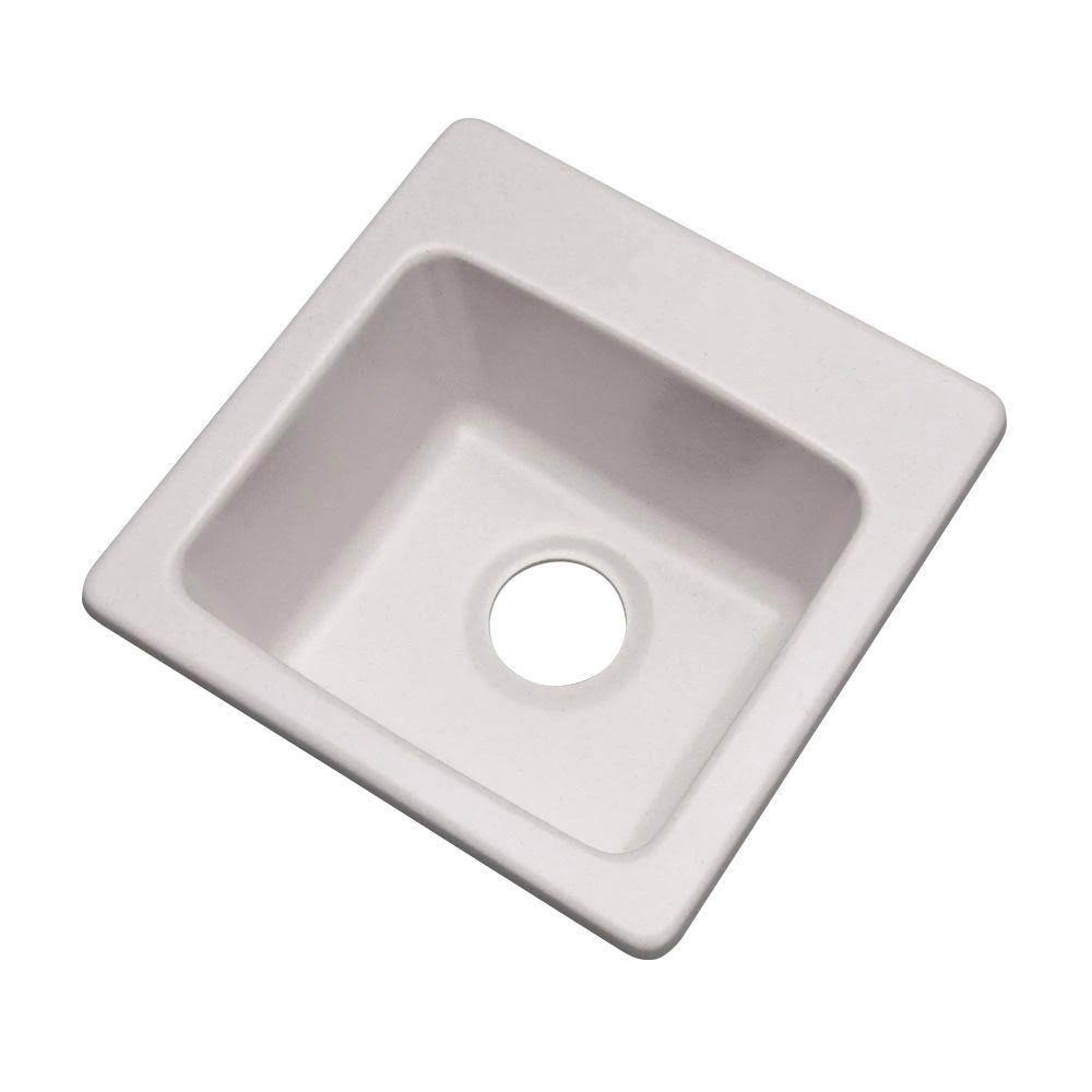 White Granite Composite Dual Mount Bar Sink C77377