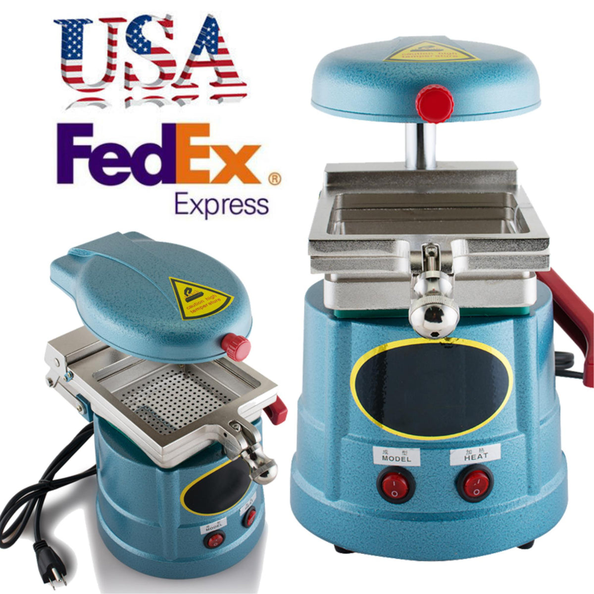 800W Dental Vacuum Forming Machine with Adjustable Settings B379359