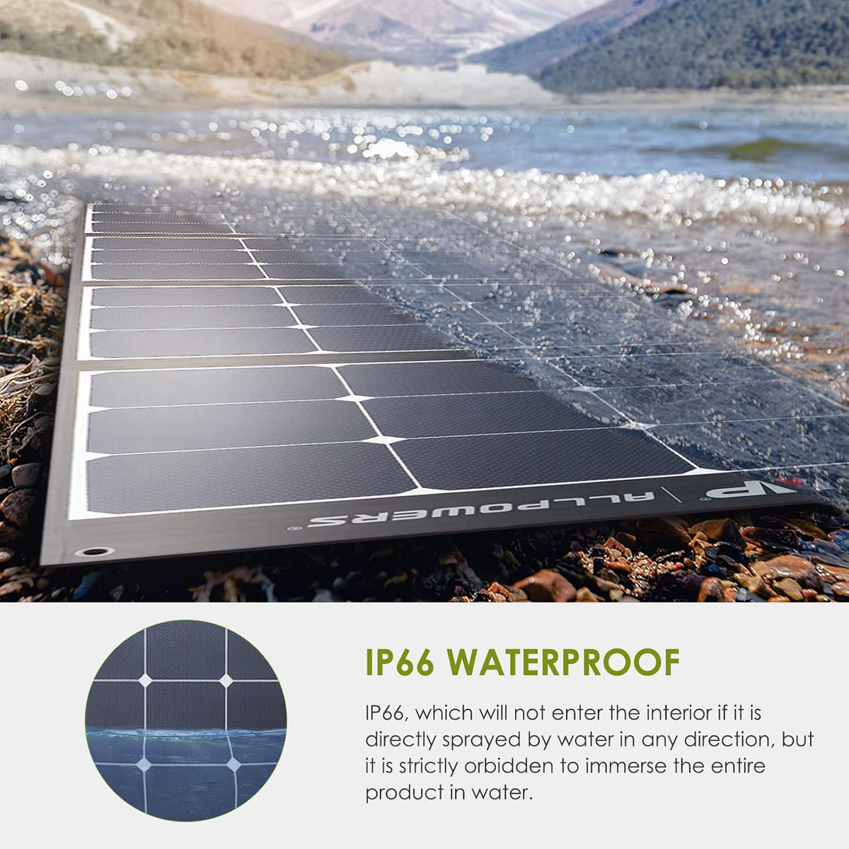 200W Portable Foldable Monocrystalline Solar Panel Kit with MC-4 Output N627