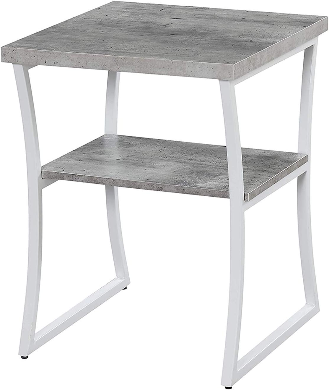 Faux Birch Slate Gray End Table Pack of 2 Q121