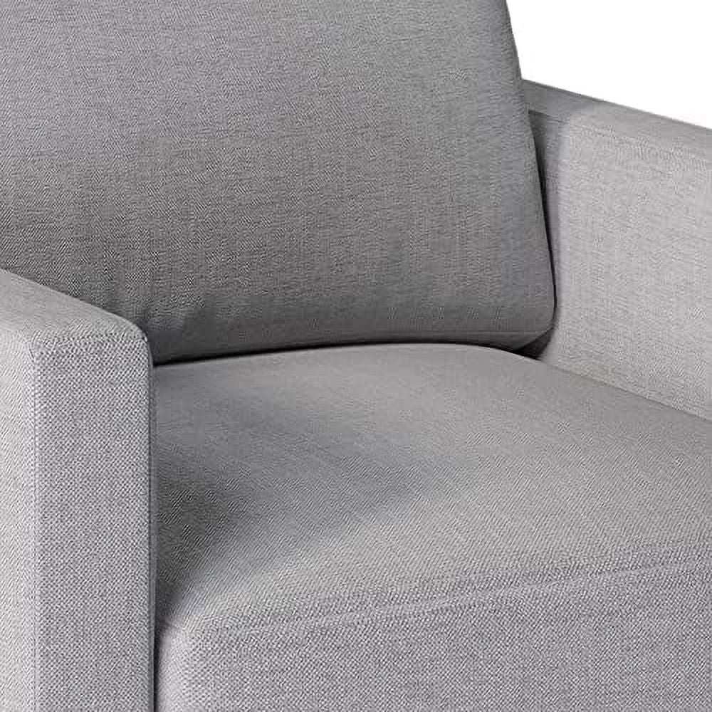 Blue Linen Tufted Recliner Sofa V698358