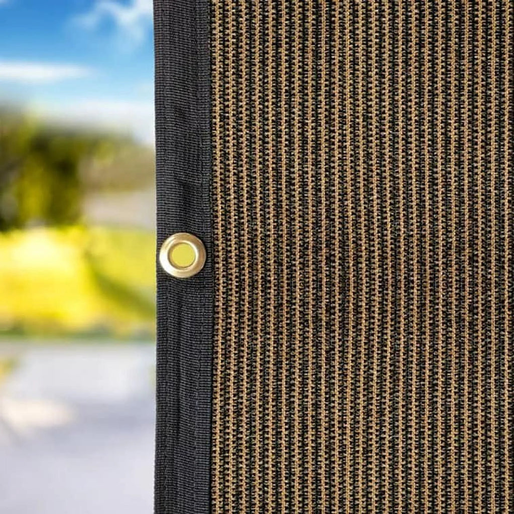 Coffee Awning Privacy Screen Shade Panel Kit 10ftx20ft X128