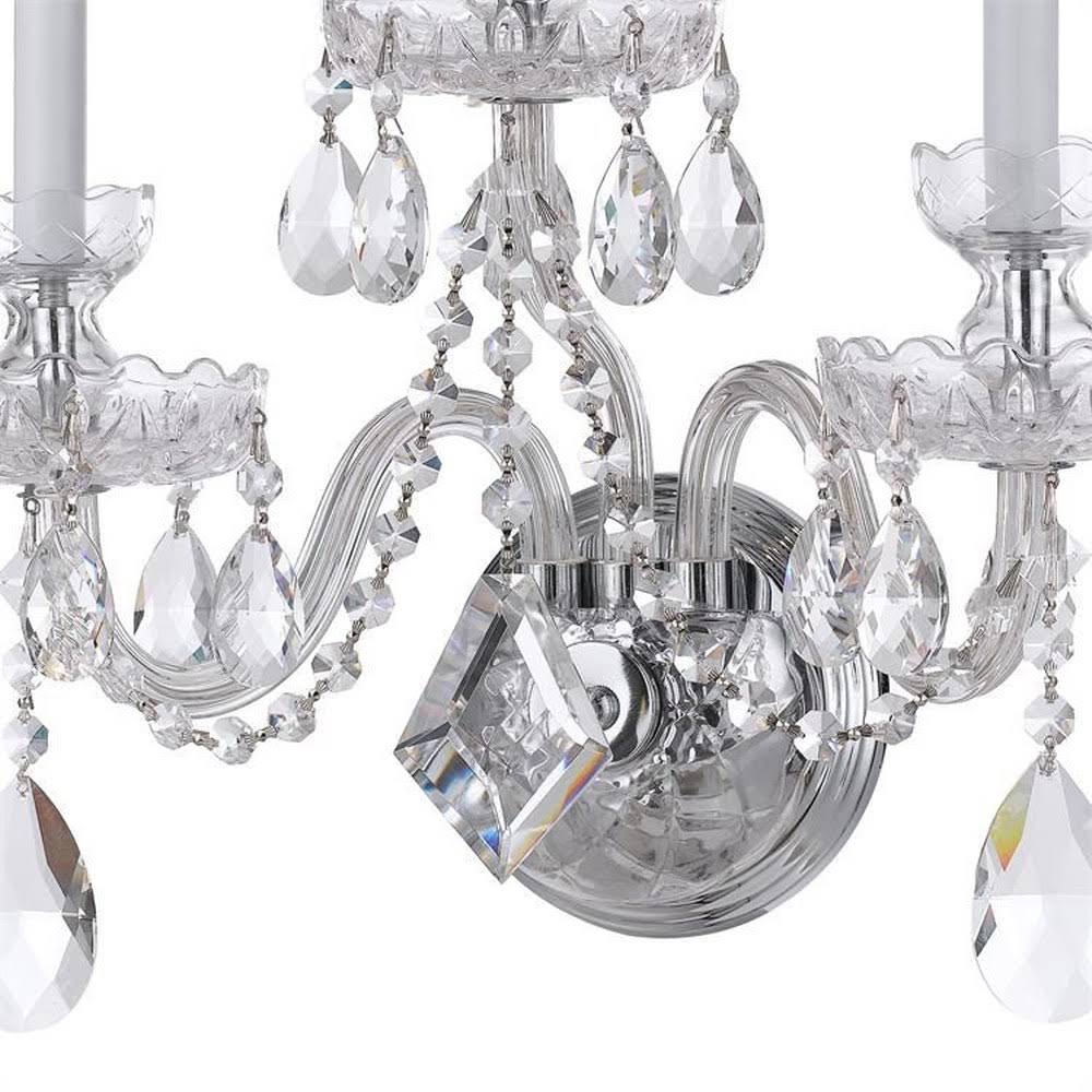 Crystal Chrome 3 Light Sconce Q86861