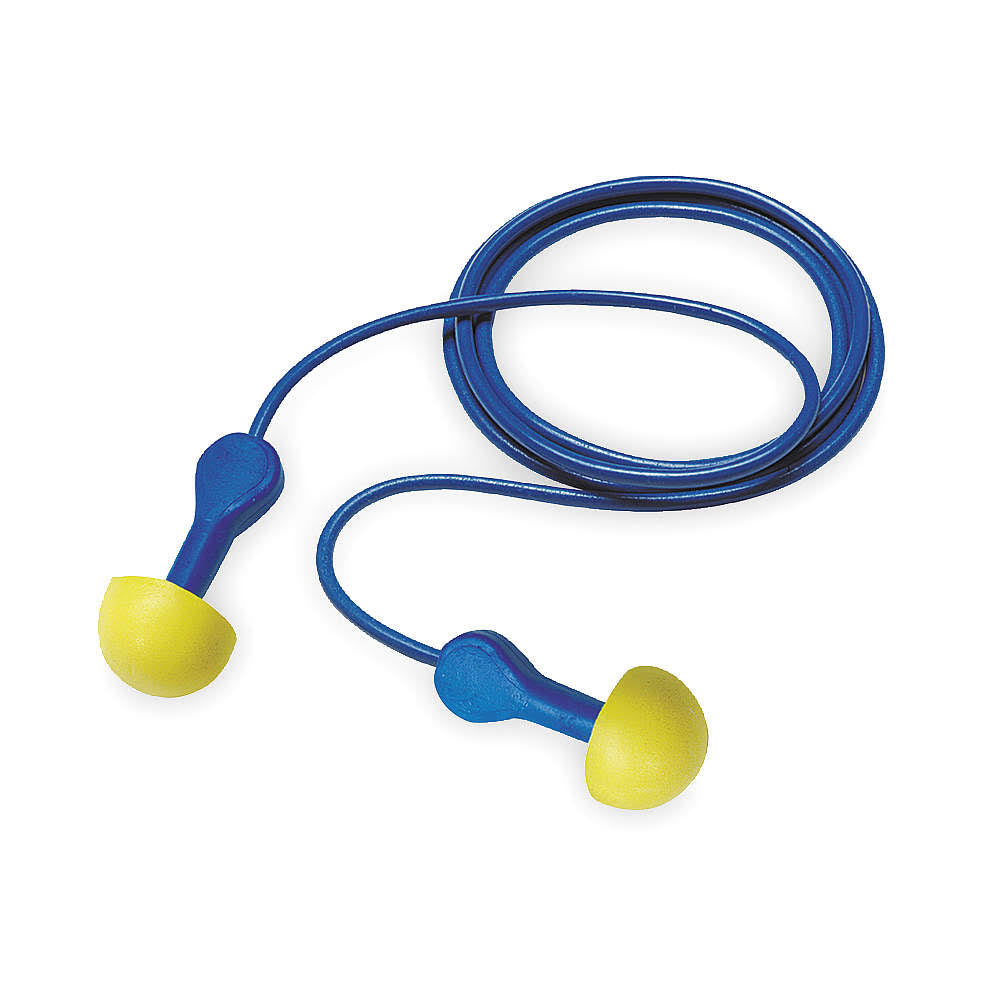 25dB Reusable Corded Yellow Ear Plugs J75096