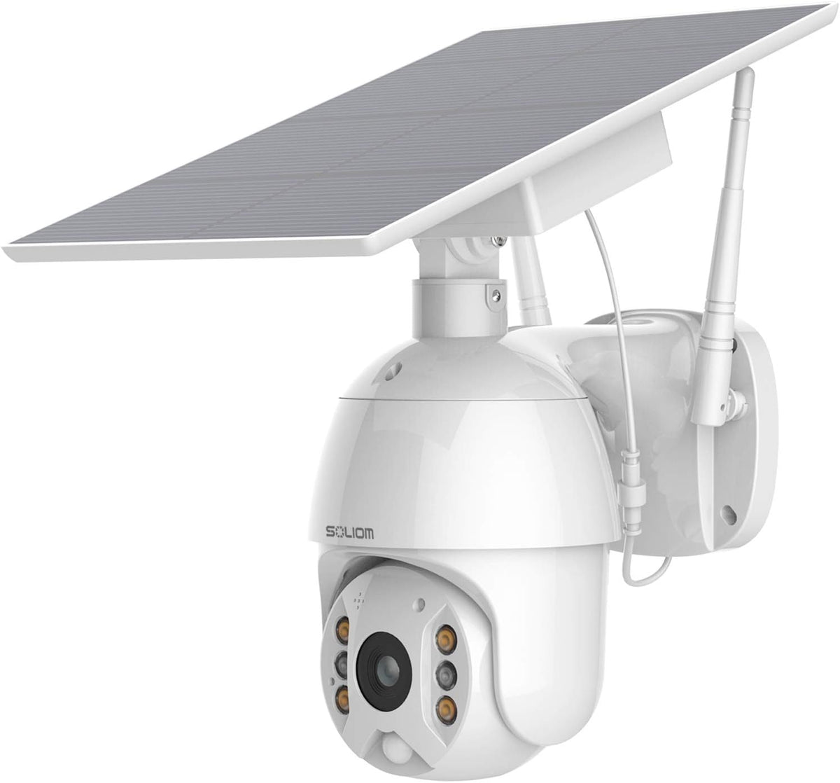 Wireless WiFi Solar Battery Powered Outdoor Security Camera with 360° View and Color Night Vision P106302