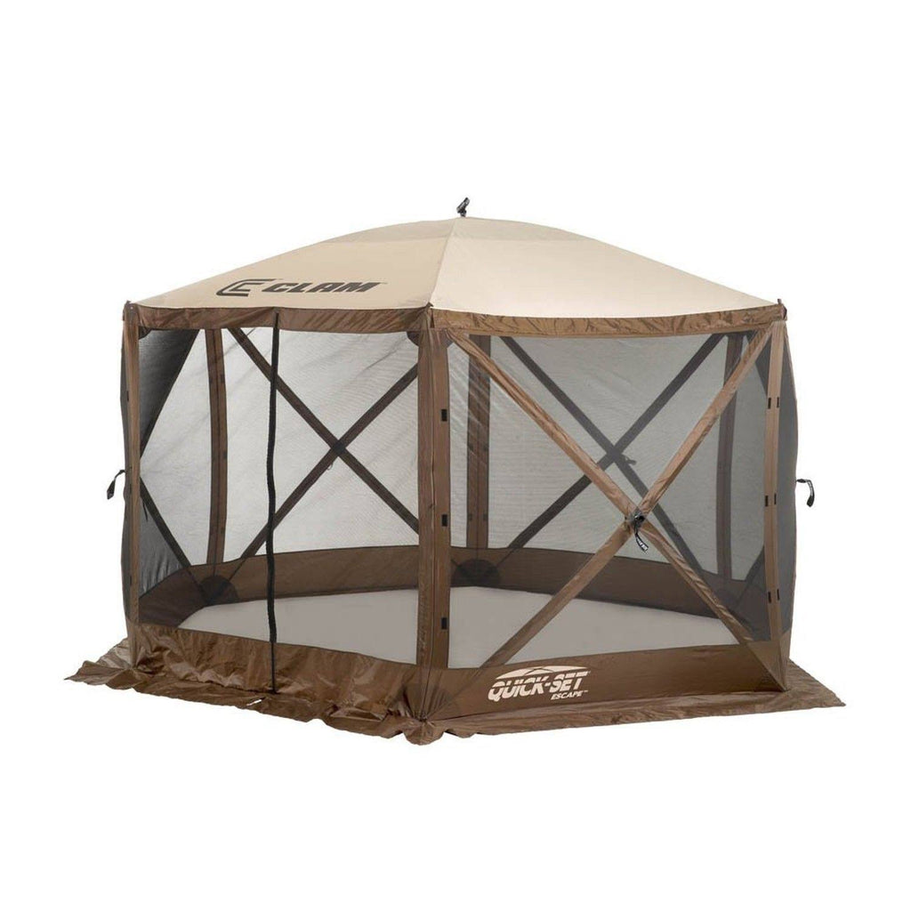 Brown Quick-Set Screen Canopy Shelter B84275