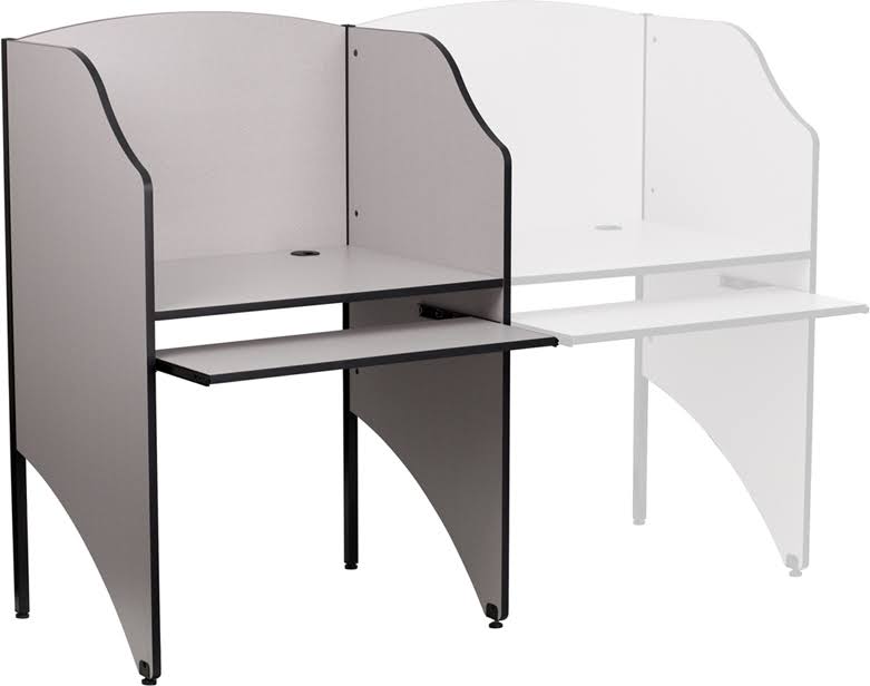 Oak Study Carrel V56591