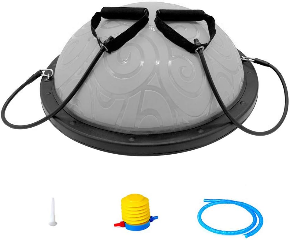 Half Ball Balance Trainer with Straps Yoga Balance Ball Pack of 2 U984